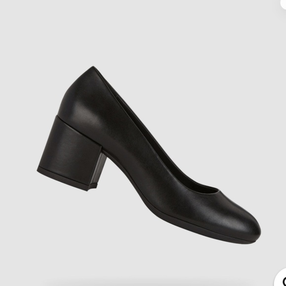Geox Respira black leather Eleana black high heel pumps classy comfort 42 / 11 - Picture 1 of 14